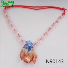 الصين cheap epoxy resin jewelry human heart choker necklace N90143 الصانع