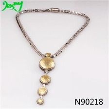 الصين cheap silver necklace brazilian gold coin pendant jewelry N90218 الصانع