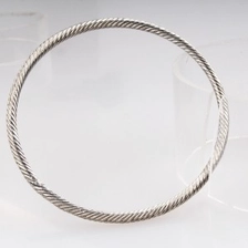 الصين cute girls sex bangle spiral silver thin bracelet B10151 الصانع