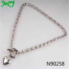 الصين fashionable new silver jewelry human heart lariat necklace N90258 الصانع
