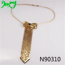 الصين hip hop bling bling chain party bow tie necklace N90310 الصانع