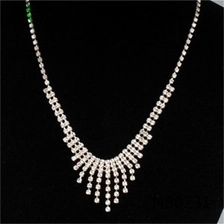 الصين jewelry wedding roll rhinestone cup chain tassel necklace N90231 الصانع