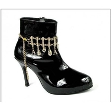 China letter key turkey gold handmade crystal shoes chain TS002 manufacturer