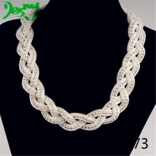 الصين magnetic braided rope fashion jewelry choker necklace N90373 الصانع