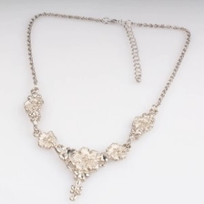 الصين metal rainbow flower fashion jewelry choker necklace N90190 الصانع