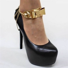 الصين rhinestone jewelry shoe accessories tie ankle chain TS010 الصانع