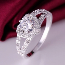 China 2018 Latest silver ring design for women sterling silver jewelry ring manufacturer