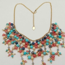 China Best Selling Newest Fashion Accessories Necklace Jewelry Latest Fashion Jewellery European Beaded Necklace manufacturer