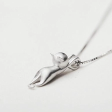 China Cat Sterling Silver Necklace Fashion 925 silver jewelry manufacturer manufacturer