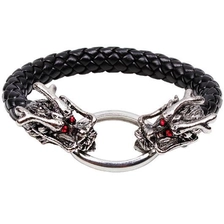 China Dragon Bracelet PU Leather Braided Bracelets oem bangle supplier china manufacturer