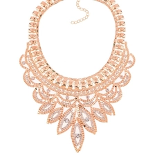 China European Fashion Hot Selling Design Gold Chain Famale Party Wedding Crystal Necklace of Women Accessories manufacturer