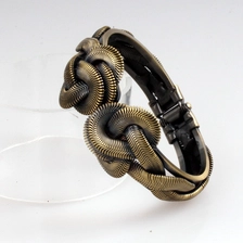 porcelana Joyería de la suerte al por mayor nueva moda verde bronce palted brazaletes de latón pulseras para mujeres fabricante