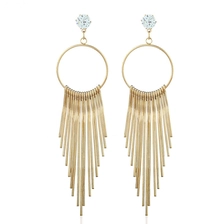 China The latest fashion charm elegant latest earrings design European and American modern wind pendant tassel earrings ladies manufacturer