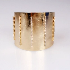 China Wholesale Fashion Jewelry 18k Gold Plated Bangles Latest Design Copper Bracelets Bangle manufacturer