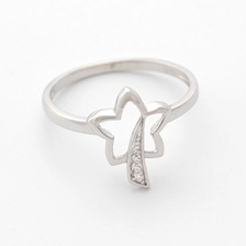 China Women 925 Jewelry Pure Silver Finger Rings Christmas Jewelry Gift manufacturer