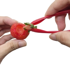 China 2018 Neue Ankunft Praktische Küche Werkzeug Erdbeere Kirschtomaten Kunststoff Huller Hersteller