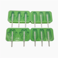 Çin 4 Paket FDA Sınıf Silikon Buz Pop Kalıplı Kapaklı, Dondurma Popsicle Maker Sticks ile üretici firma