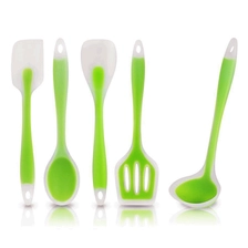 porcelana Set del utensilio de la cocina del silicón 5pcs / set, sistema de herramienta de la cocina del silicón, utensilios de cocina del silicón fabricante