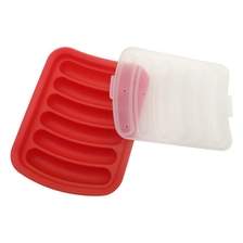 Chine Moule à saucisse de silicone adapté aux besoins du client de FDA de catégorie comestible réutilisable de 6 cavités fabricant