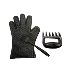 China Amazon Heißer Verkauf Silikon Küche Mikrowelle BBQ Handschuh, Kunststoff Fleisch Krallen Und Silikon BBQ Pinsel Hersteller