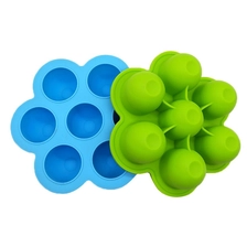 Çin Amazon hot sale Silicone Egg Bites Molds, Food Grade Baby Food Storage üretici firma