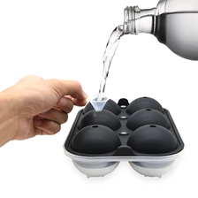 China BHD 6 Cavities Sphere Ice Ball Maker Mold, 2.5 Inch Large Ice Tray Ball Mold manufacturer