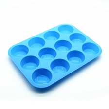 China Benhaida 12 Tassen Silikon Muffin Kuchen Backform, Silikon Eis Kuchen Backform Hersteller