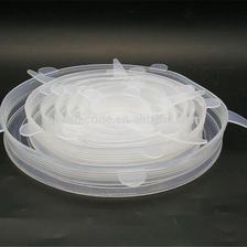 Chine Ensemble durable de 6 housses élastiques en silicone / Couvercles flexibles en silicone pour bols, pot, tasse, fruit fabricant