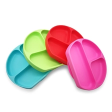 China Lebensmittelqualität Baby Silikon Tischset Platte, Kinder Tisch Tischset Baby Food Tablett Hersteller