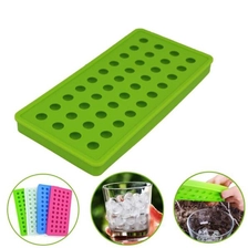 China Mini Silikon 40 Hohlräume Eiskugel / Eiswürfel DIY Formen / Süßigkeiten Perlen Murmeln Korn Kaffee Frucht Korn Schöne Eispartikel Hersteller