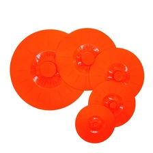Chine Nouvel ensemble de conception de 5 couvercle de pot de silicone, couvercle de pot d'aspiration de silicone pour la cuisson fabricant