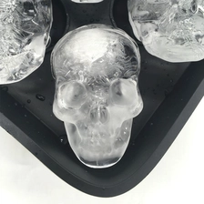 China New design 3D Skull Sphere ice ball maker, ice cube tray for Halloween Hersteller