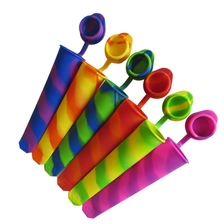 Çin Yenilik Dondurulmuş Buz Pop Popsicle Maker Kalıp, Özel Silikon Dondurma Kapaklı çubuklar üretici firma