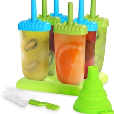 China Set of 6 Ice Pop Maker,DIY Ice Cream Popsicle Molds with Sticks, Plastic PP Reusable Homemade Tools fabricante