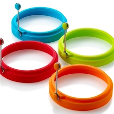 China Silicone Egg Rings Round,Non Stick Fried Egg Mold, Pancakes Maker Molds 4 pack manufacturer