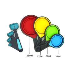 China Silicone Kitchen Measuring Cups and  Spoons Set , Collapsible cup for dry and liquid Hersteller