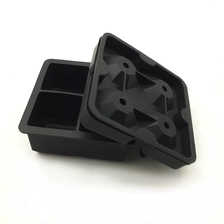 Cina Refrigeratore per bevande estive FDA Silicone 4 Cavity Square e Diamond Ice cube Tray produttore