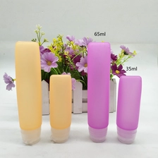 Çin Travel Bottles Set with Locking Cap for Liquids Leak Proof Silicone Travel Container üretici firma
