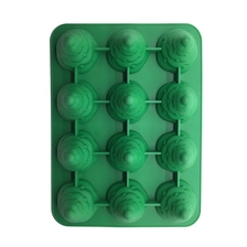 Çin Toptan Fabrika Doğrudan FDA Silikon DIY Noel Ağacı kek kalıp, Noel ağacı mum kalıp Jello Kalıp üretici firma