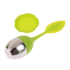 porcelana Venta al por mayor Fancy planta de la planta de silicona suelta Leaf Tea Infuser fabricante