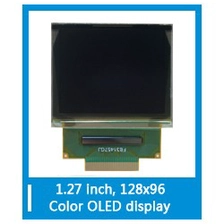 China Small size lcd display spi interface 1.27 inch color oled screen 128x96 blue oled microdisplay(KWH0127UL01) manufacturer