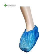 China CPE shoe cover Blue color shoe cover Waterproof shoe cover manufacturer