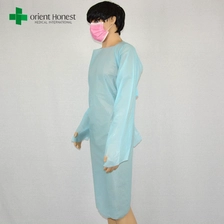 China batas cirúrgicas descartáveis ​​China fabricante CPE descartáveis ​​fornecedor vestidos dentários, robes descartáveis ​​para médicos fabricante