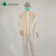 China Chinese cheap safety work overall,white disposable PP working coverall,disposable dust workwear overall manufacturer