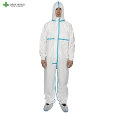 China Einweg-Overall für mikroporöse Schutzkleidung mit Klebeband Hersteller