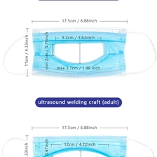 الصين Disposable visible face mask lip reading 3 layer disposable deaf transparent mask الصانع