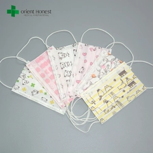 Cina Anak menghadapi masker dengan pencetakan kartun, bermotif masker wajah medis, Polypropylene pediatrik masker pabrikan