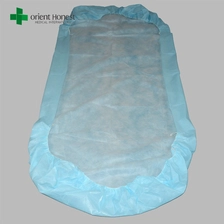 Cina Impermeabile foglio blu usa e getta, la copertura materasso elastico, PP + PE lenzuola usa e getta medico produttore