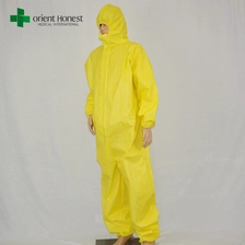 China high quality industrial safety coveralls, China plant chemical protective coverall, disposable factory protective suits manufacturer