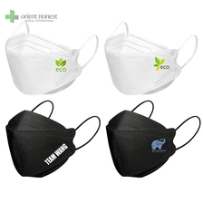 China nose bridge wire kf94 hot sale kf94 mask 4 layers black color and white color manufacturer